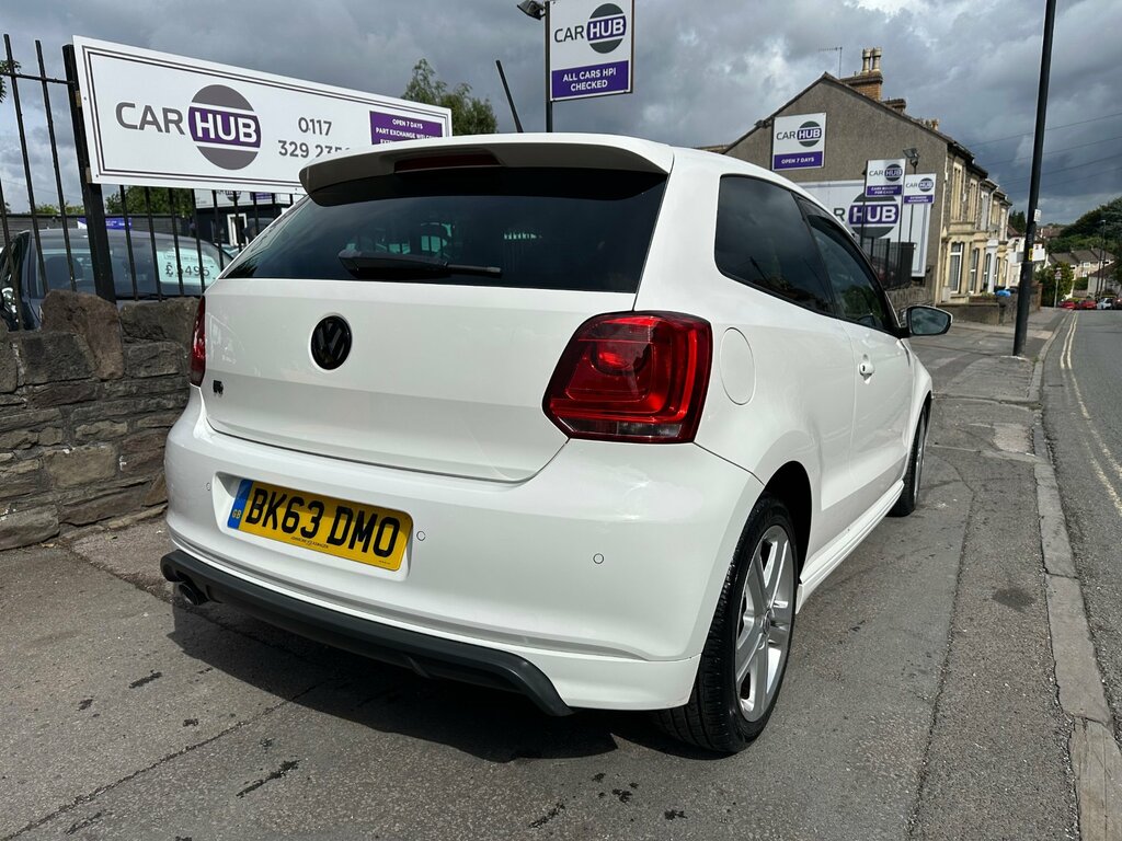 Volkswagen Polo 1.2 Tsi R-line Hatchback Euro 5 BK63DMO White #6