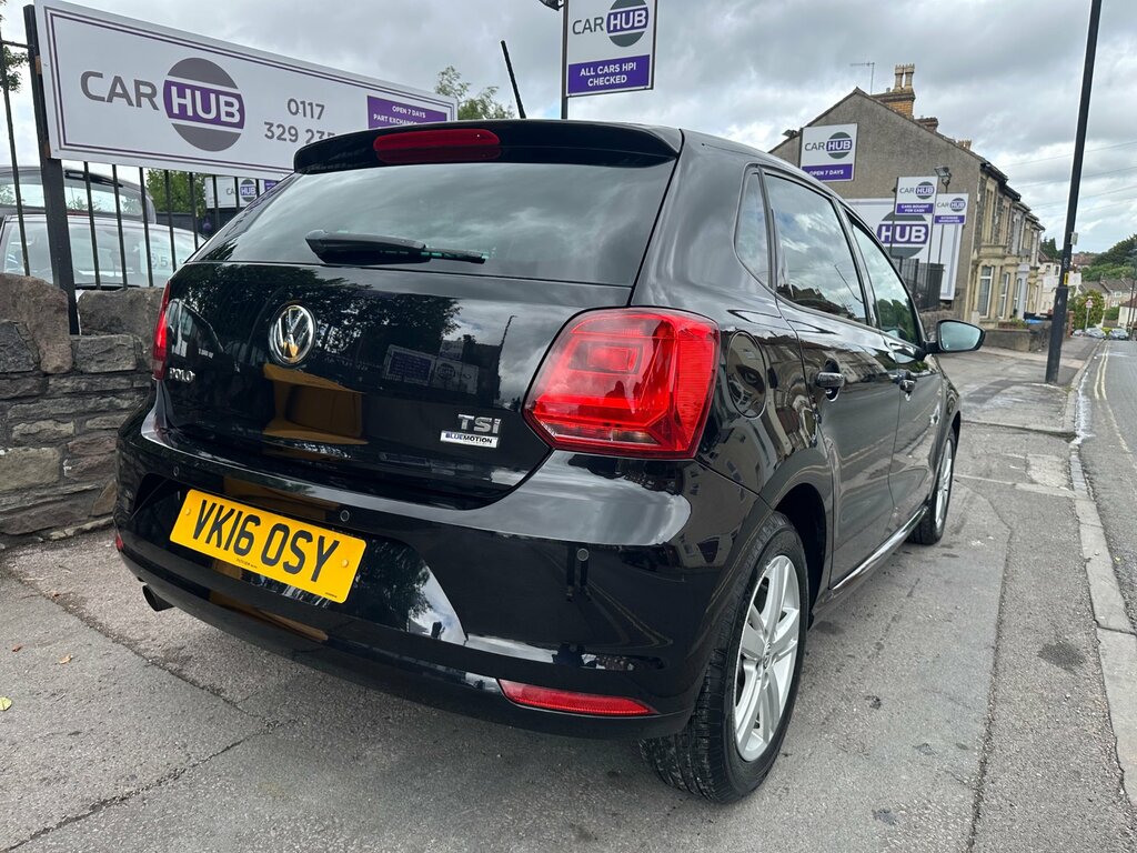 Volkswagen Polo 1.2 Tsi Bluemotion Tech Match Hatchback VK16OSY Black #5