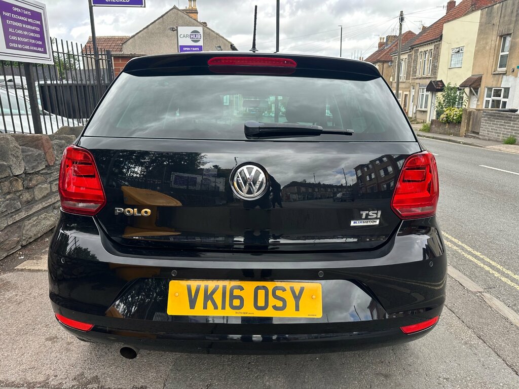 Volkswagen Polo 1.2 Tsi Bluemotion Tech Match Hatchback VK16OSY Black #4