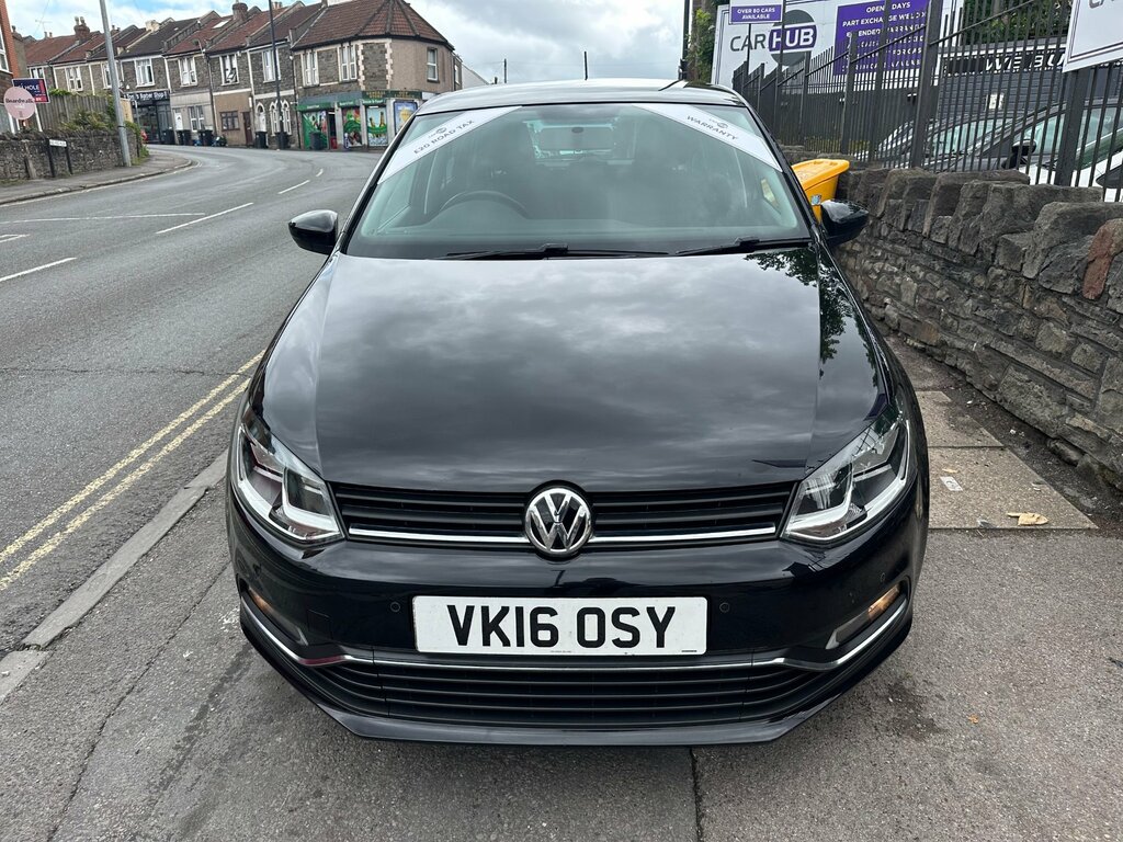 Volkswagen Polo 1.2 Tsi Bluemotion Tech Match Hatchback VK16OSY Black #3