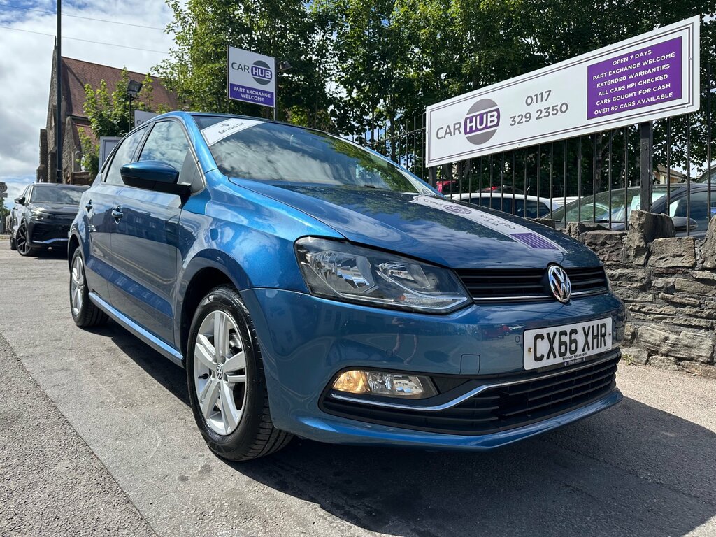 Volkswagen Polo 1.2 Tsi Bluemotion Tech Match Hatchback Blue