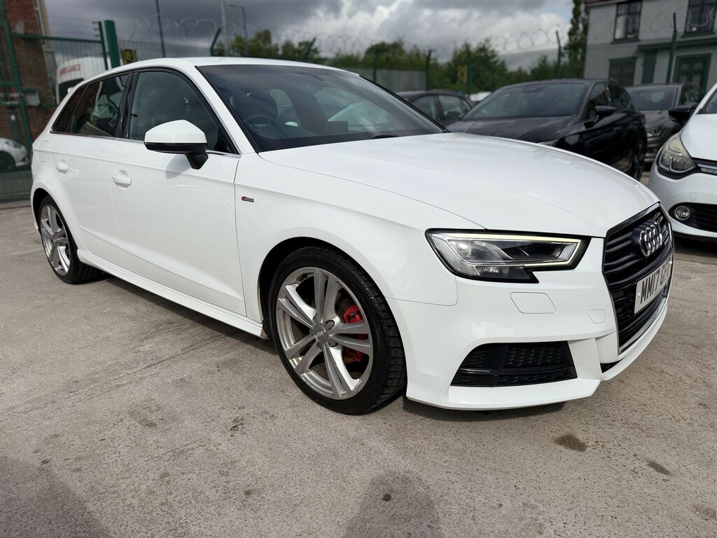 Audi A3 1.5 Tfsi Cod S Line Sportback S Tronic Euro 6 Ss MM17GFO White #2