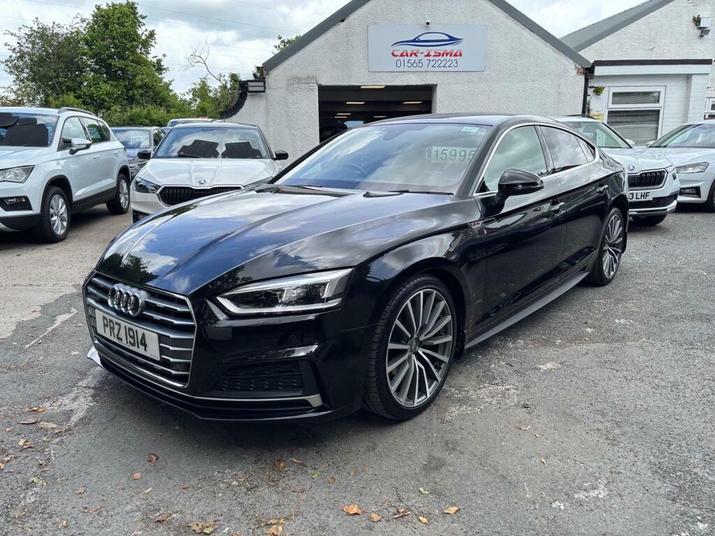 Audi A5 2.0 Tdi 40 S Line Sportback S Tronic Quattro Euro PRZ1914 Black #2