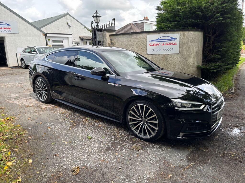 Audi A5 2.0 Tdi 40 S Line Sportback S Tronic Quattro Euro PRZ1914 Black #4