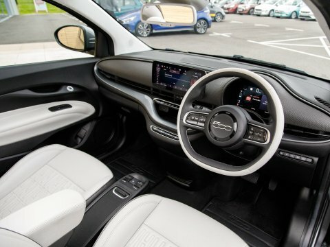 Fiat 500E Convertible Grey #4