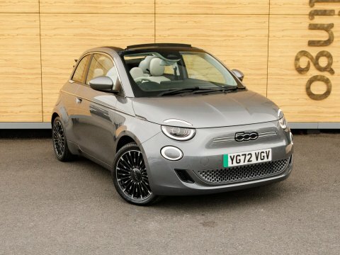 Fiat 500E Convertible Grey