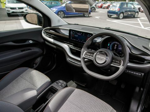 Fiat 500E Hatchback Black #4