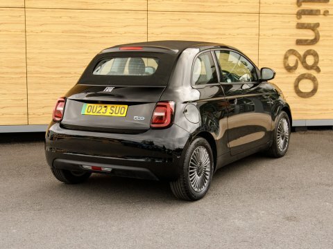 Fiat 500E Hatchback Black #2
