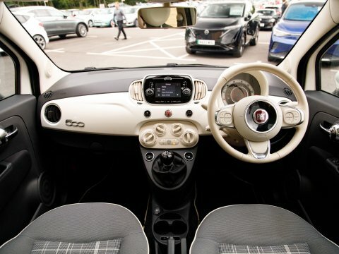 Fiat 500 Hatchback White #3