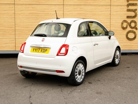 Fiat 500 Hatchback White #2