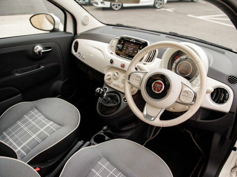 Fiat 500 Hatchback White #4