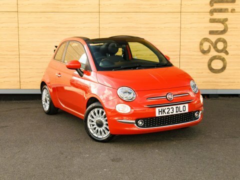 Fiat 500 Convertible Orange