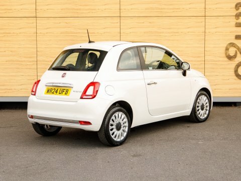 Fiat 500 Hatchback White #2