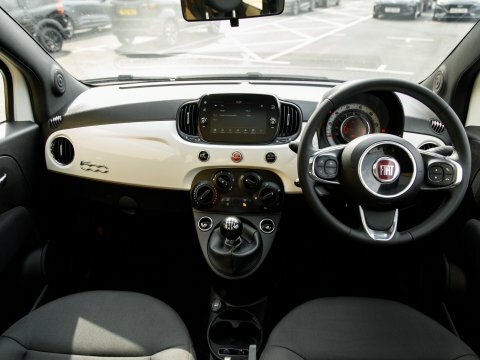 Fiat 500 Hatchback White #3