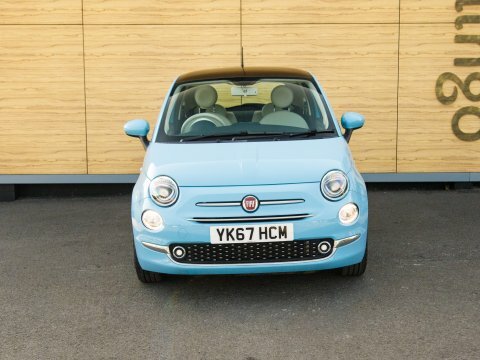 Fiat 500 Hatchback Blue #5