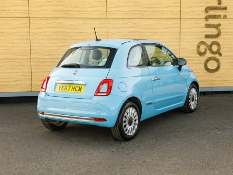 Fiat 500 Hatchback Blue #2