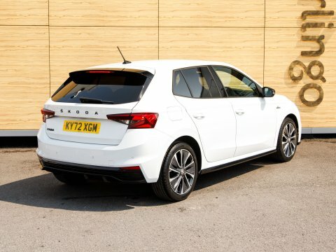 Skoda Fabia Hatchback White #2