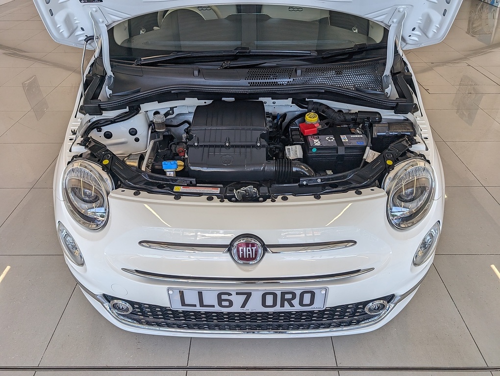 Fiat 500 Lounge White #5