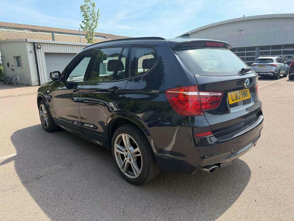 BMW X3 2.0 20D M Sport Steptronic Xdrive Euro 5 Ss LJ12HNK Black #4