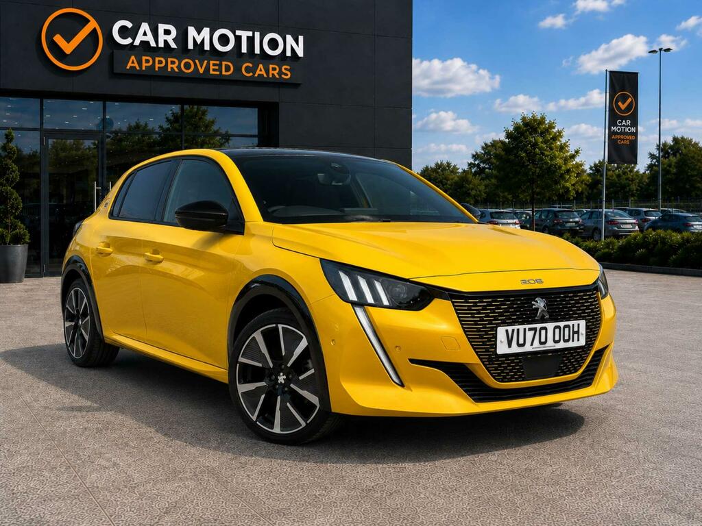 Peugeot e-208 208 Gt Ev Yellow