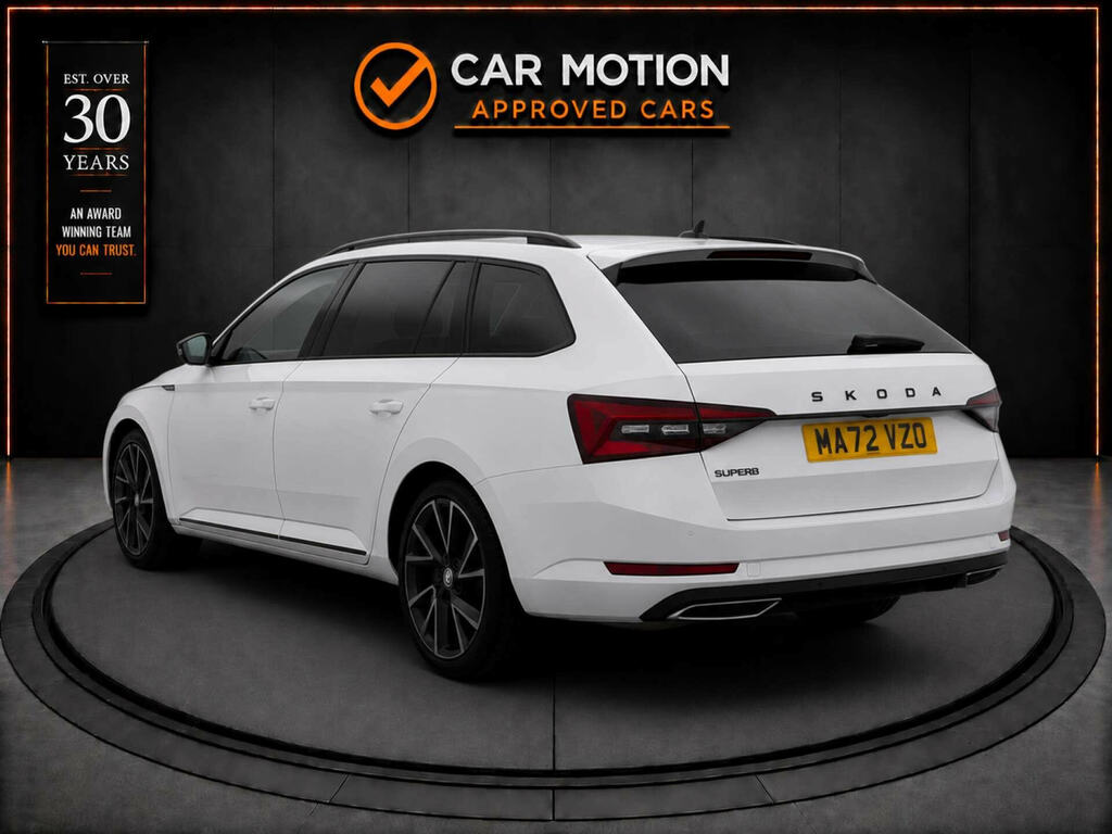 Skoda Superb 2.0 Superb Sportline Tdi White #5