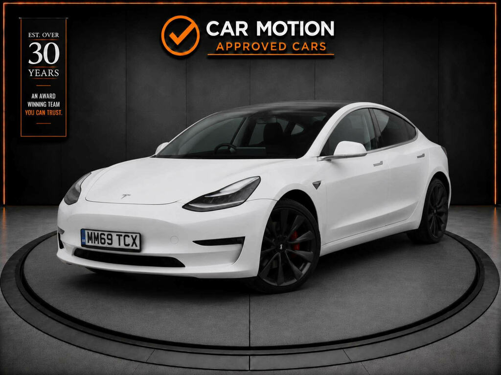 Tesla Model 3 Model 3 Performance Awd 4Wd White #3