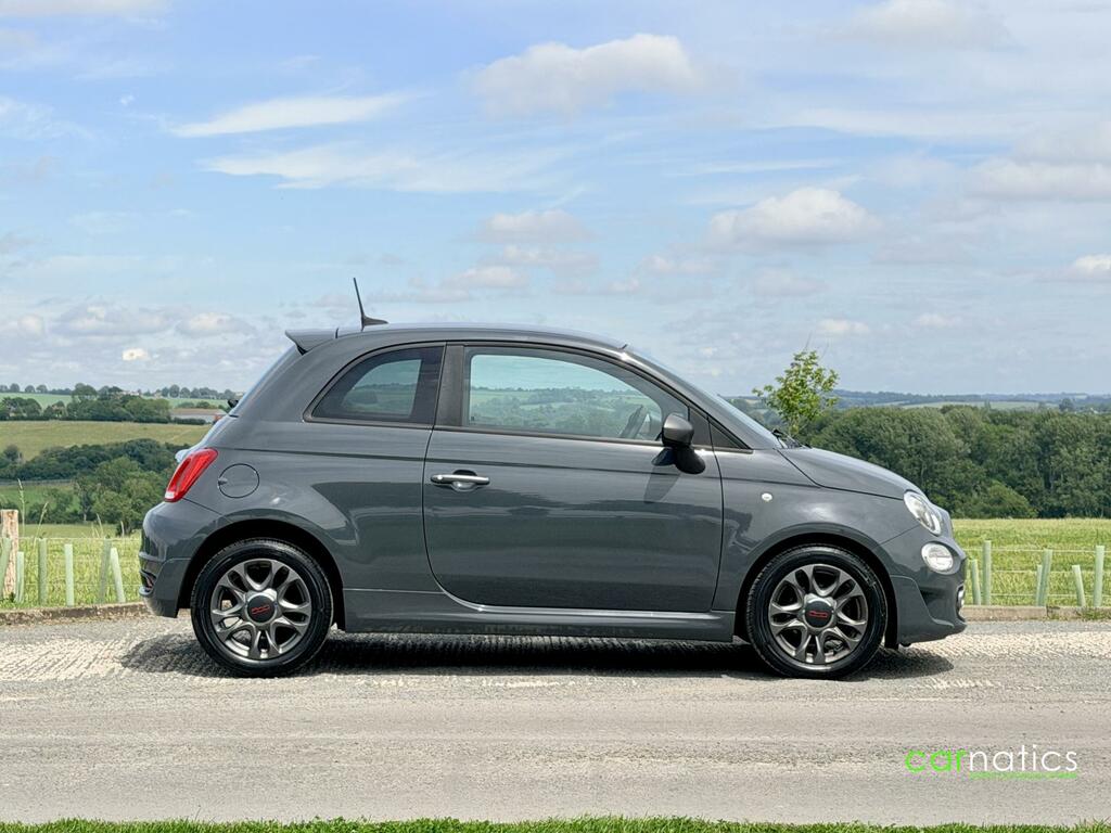 Fiat 500 1.2 S Hatchback Euro 6 Ss 69 RJ18GFY Grey #2