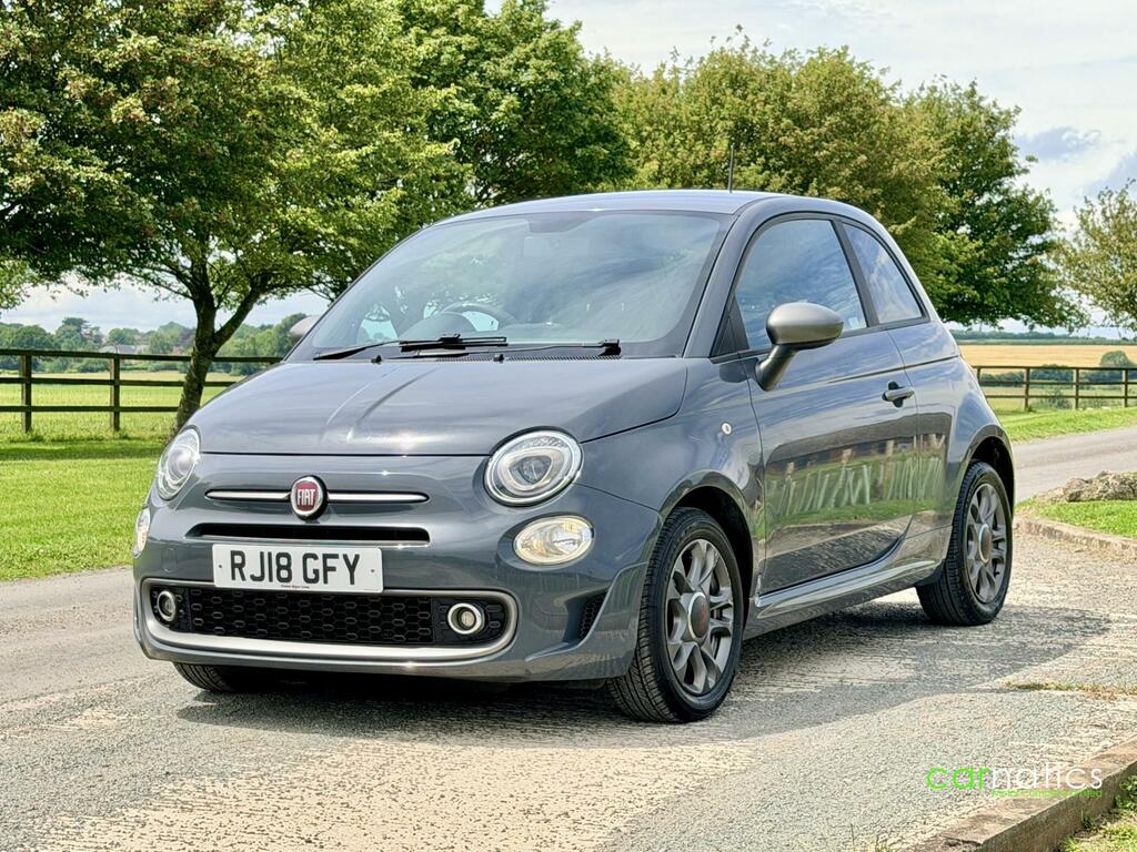 Fiat 500 1.2 S Hatchback Euro 6 Ss 69 RJ18GFY Grey #6