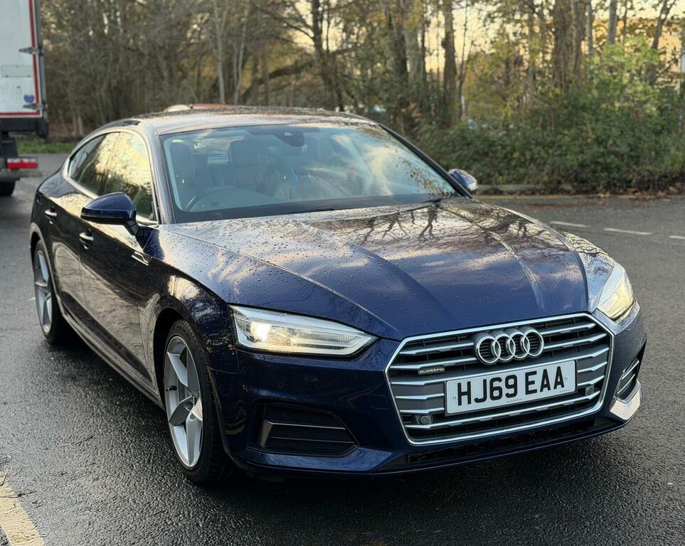 Audi A5 Hatchback 2.0 Tdi 40 Sport Sportback S Tronic Quat HJ69EAA Blue #2