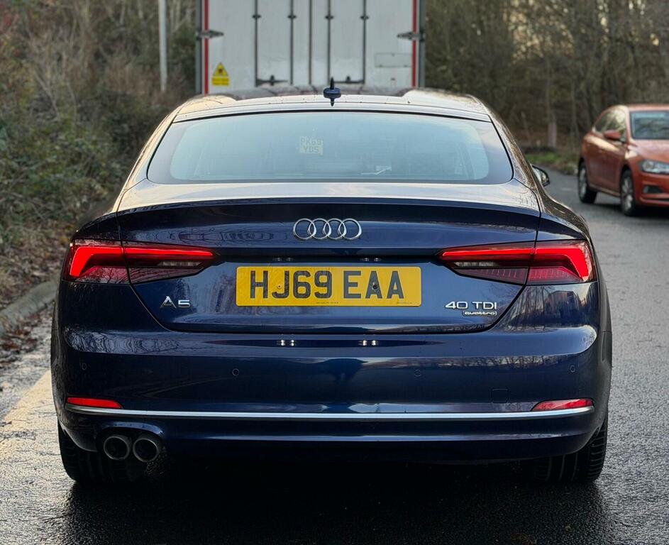 Audi A5 Hatchback 2.0 Tdi 40 Sport Sportback S Tronic Quat HJ69EAA Blue #5