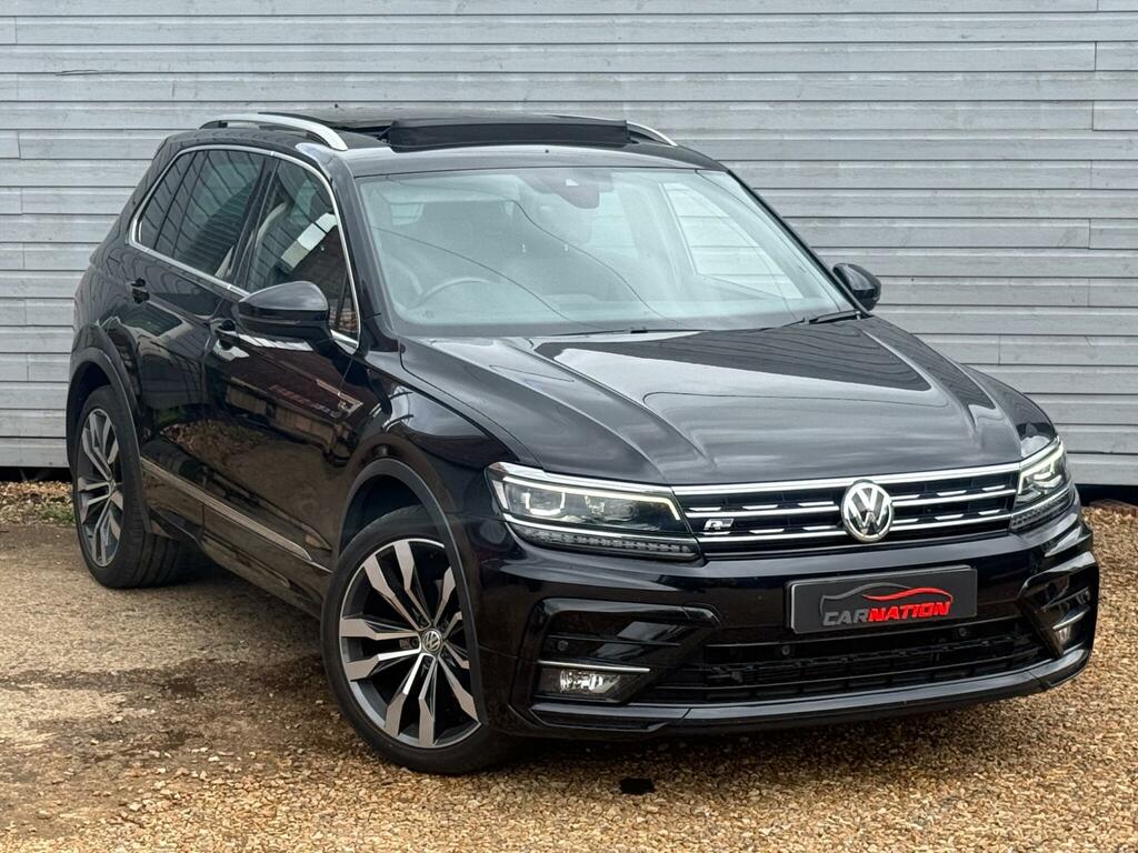Volkswagen Tiguan 2.0 Tdi R-line Dsg 4Motion Euro 6 Ss MF67GYD Black #5