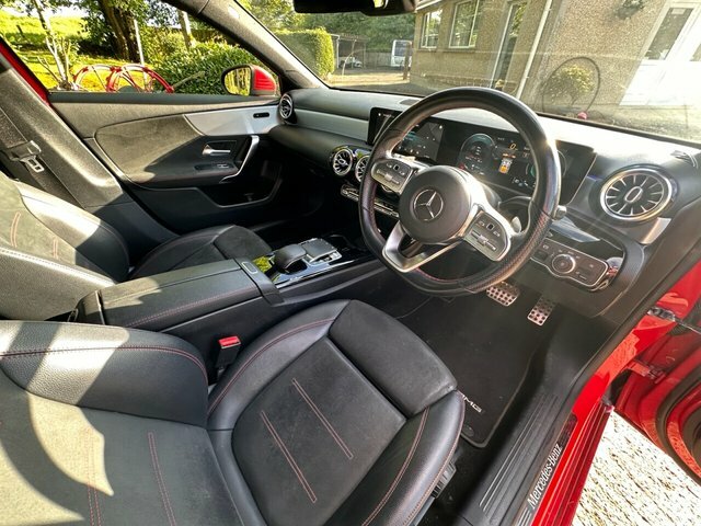 Mercedes-Benz A Class 2019 1.5 A180d Amg Line Premium Hatchback Di HF19FWV Red #3