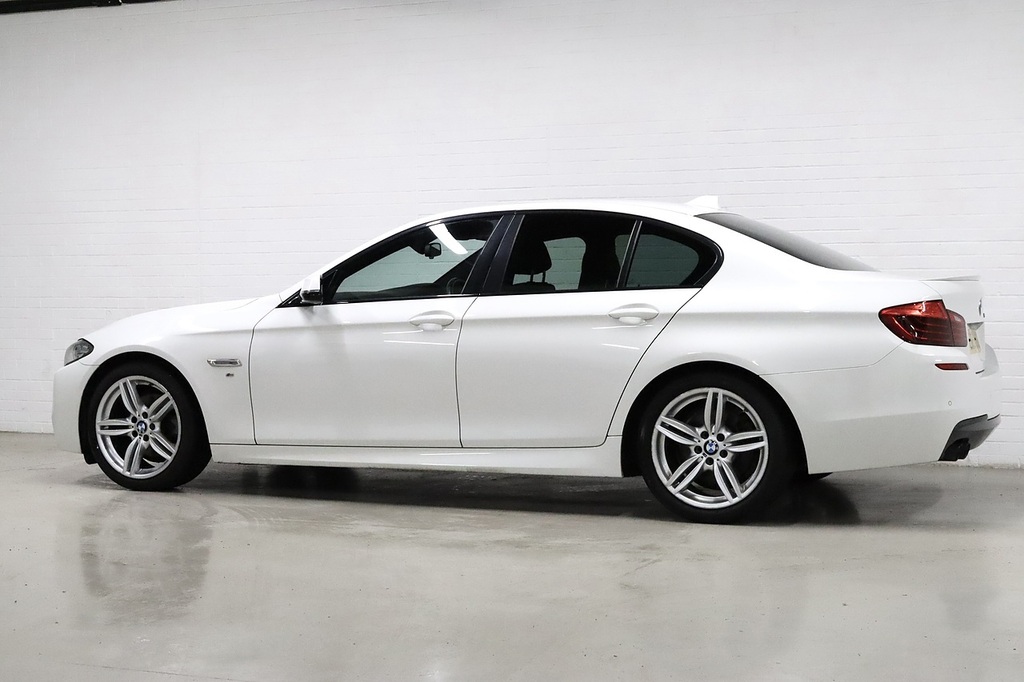 BMW 5 Series 520D M Sport White #6