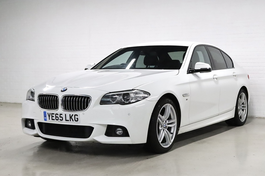 BMW 5 Series 520D M Sport White #3