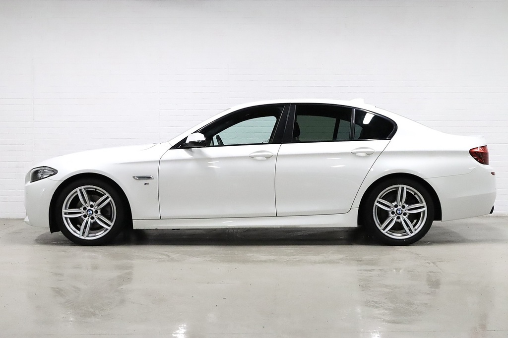 BMW 5 Series 520D M Sport White #5