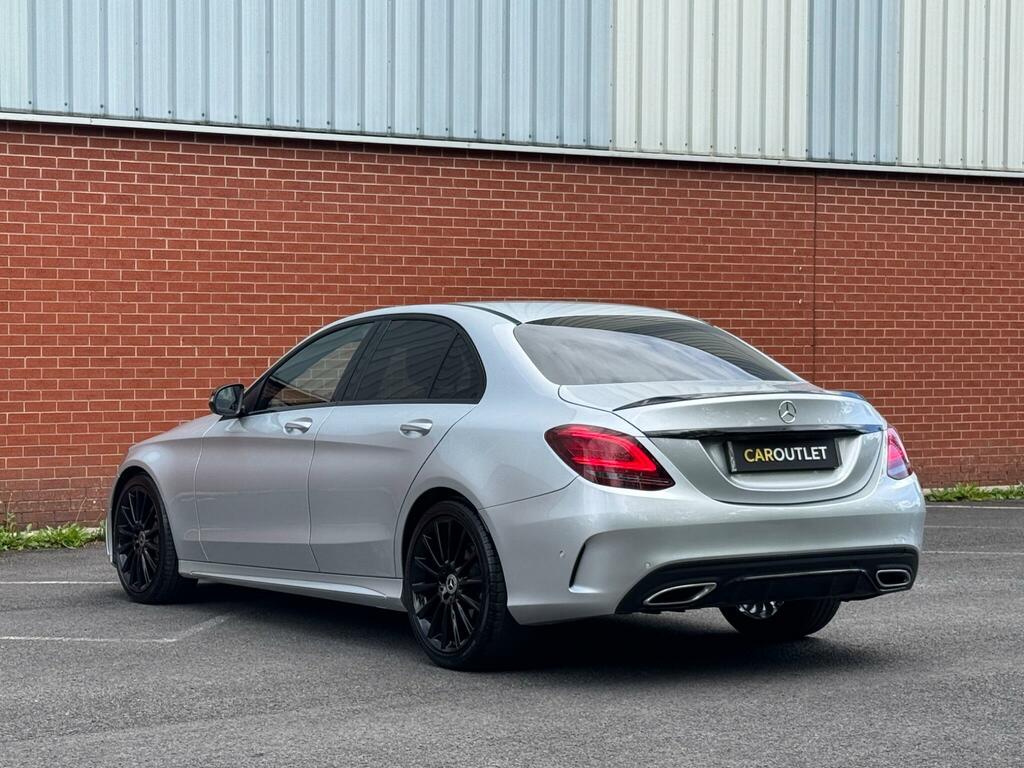 Mercedes-Benz C Class 2.0 C220d Amg Line Night Edition Premium G-troni Silver #6