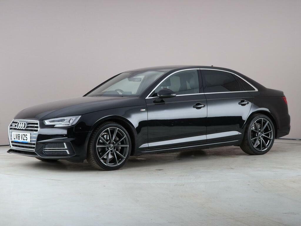 Audi A4 2.0 Tdi S Line S Tronic Quattro Euro 6 Ss LV18VZS Black #2