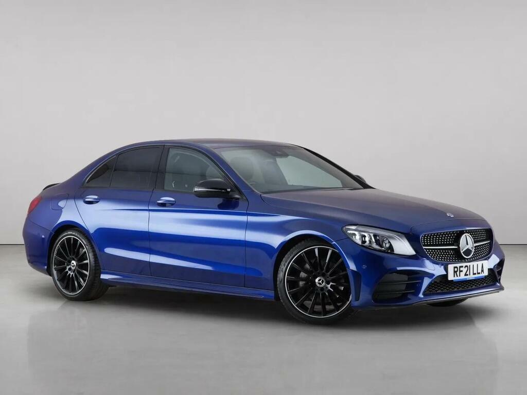 Mercedes-Benz C Class 2.0 C220d Amg Line Night Edition Premium G-troni Blue