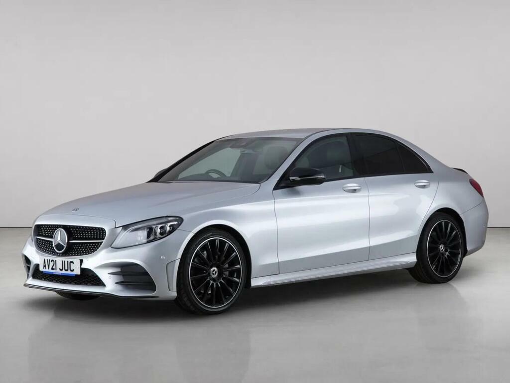 Mercedes-Benz C Class 2.0 C220d Amg Line Night Edition Premium G-troni AV21JUC Silver #2
