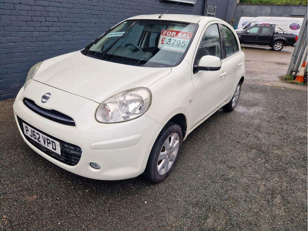 Nissan Micra 1.2 12V Acenta Euro 5 White #2