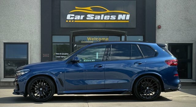 BMW X5 3.0 30D Mht M Sport Suv Hybrid Xdr MA71YUG Blue #4