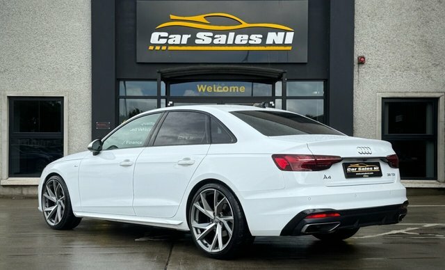 Audi A4 2.0 Tdi 35 S Line Saloon S Tronic Euro LS23DFG White #3