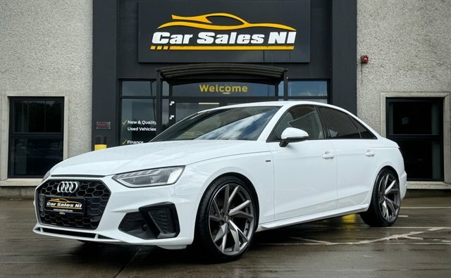 Audi A4 2.0 Tdi 35 S Line Saloon S Tronic Euro LS23DFG White #2