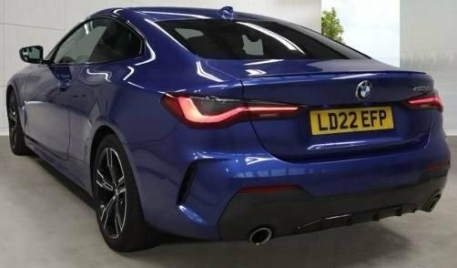 BMW 4 Series Gran Coupe 2.0 420D Mht M Sport Coupe Hybrid Blue #5