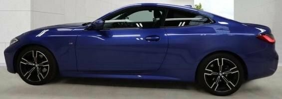 BMW 4 Series Gran Coupe 2.0 420D Mht M Sport Coupe Hybrid Blue #3