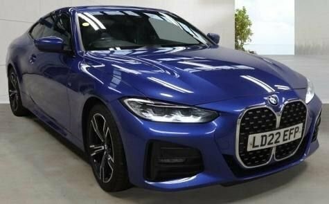 BMW 4 Series Gran Coupe 2.0 420D Mht M Sport Coupe Hybrid Blue