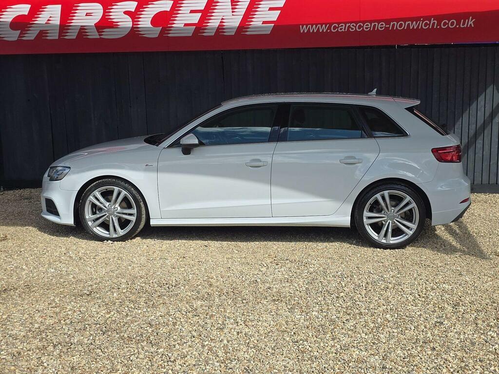 Audi A3 Hatchback 2.0 Tdi S Line Sportback Euro 6 Ss YD66CYC White #6