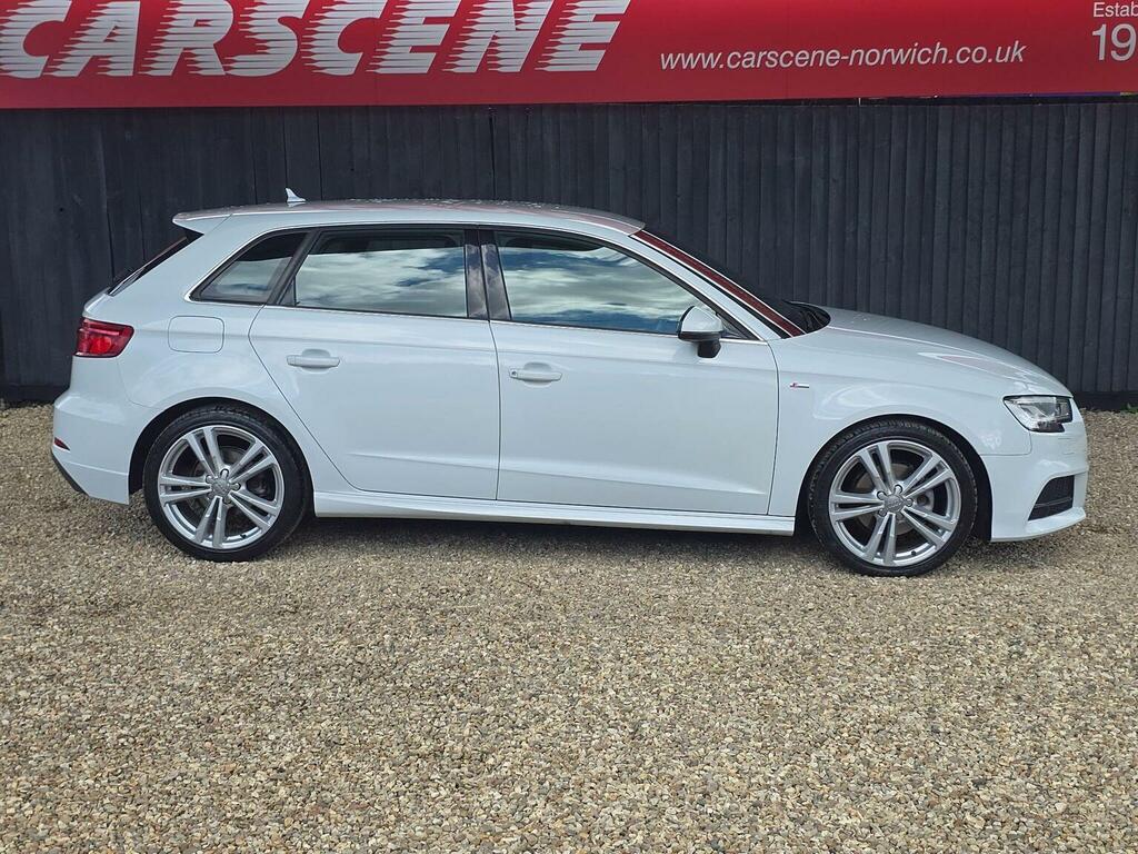 Audi A3 Hatchback 2.0 Tdi S Line Sportback Euro 6 Ss YD66CYC White #2