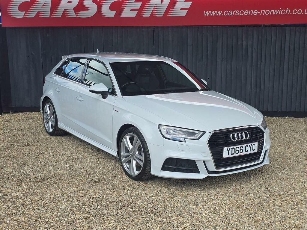 Audi A3 Hatchback 2.0 Tdi S Line Sportback Euro 6 Ss YD66CYC White