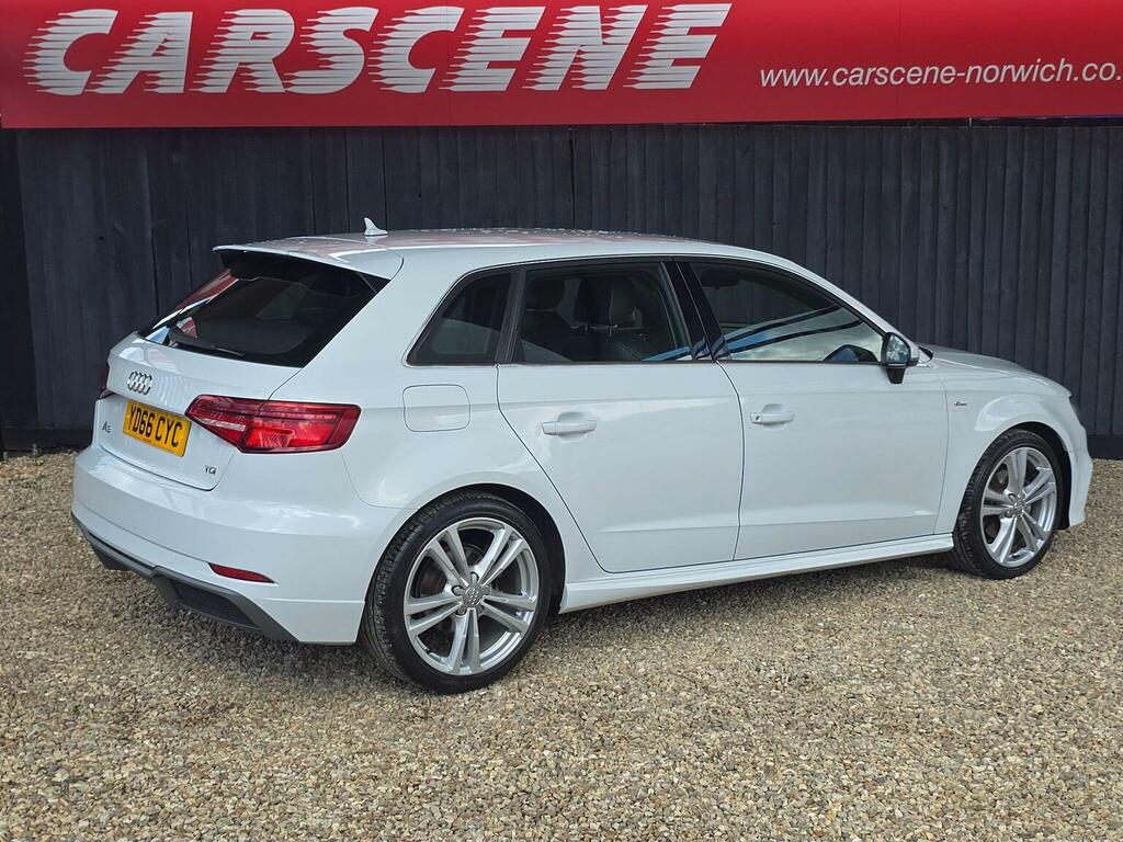 Audi A3 Hatchback 2.0 Tdi S Line Sportback Euro 6 Ss YD66CYC White #3